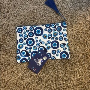 Brand new Blue Evil Eye Pouch with Tassel from Greece’s